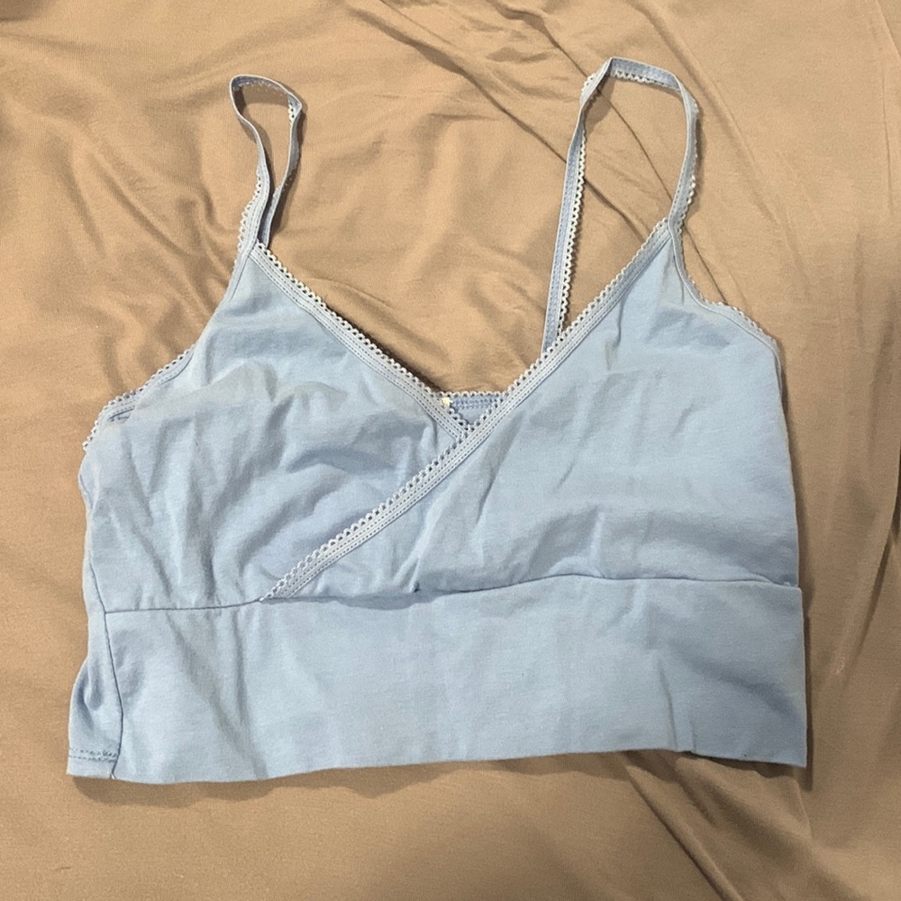 Baby blue bralette